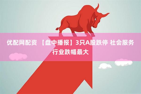 优配网配资 【盘中播报】3只A股跌停 社会服务行业跌幅最大
